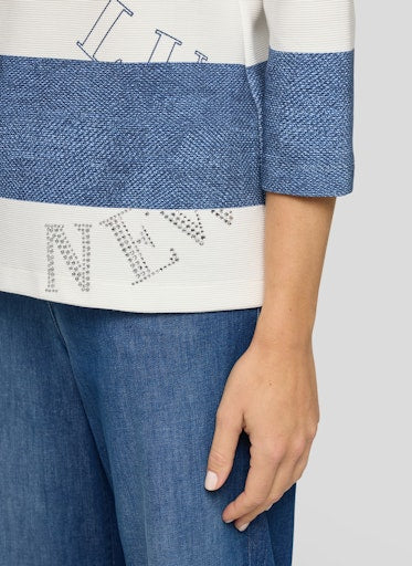 T-shirts korte mouw blauw Rabe