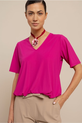 Blouses korte mouw roze Studio Anneloes