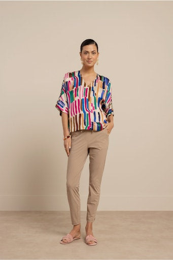 Blouses korte mouw multicolor Studio Anneloes