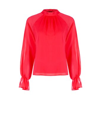 Blouses lange mouw rood Rinascimento