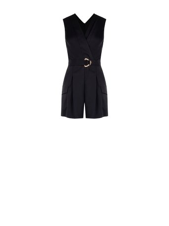 Jumpsuits zonder mouw zwart Rinascimento