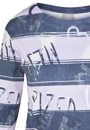T-shirts korte mouw paars Rabe