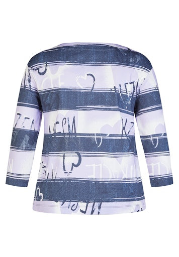 T-shirts korte mouw paars Rabe