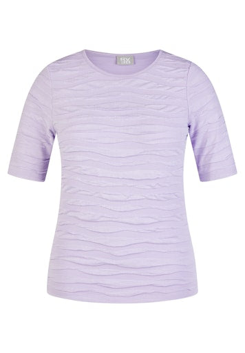 T-shirts korte mouw paars Rabe