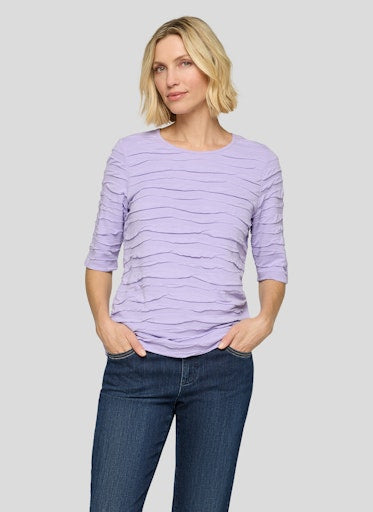 T-shirts korte mouw paars Rabe