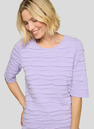 T-shirts korte mouw paars Rabe