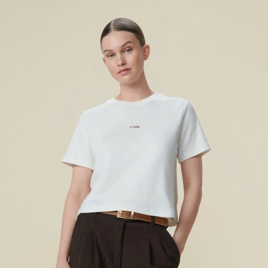 T-shirts korte mouw wit Lois Jeans