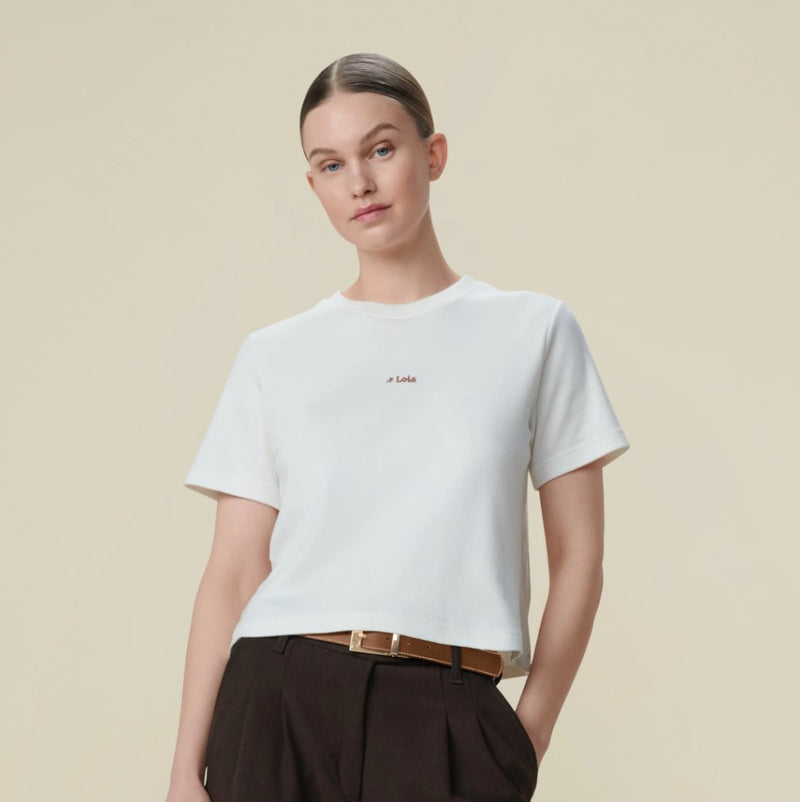 T-shirts korte mouw wit Lois Jeans