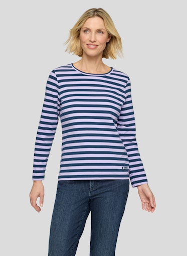 T-shirts lange mouw paars Rabe