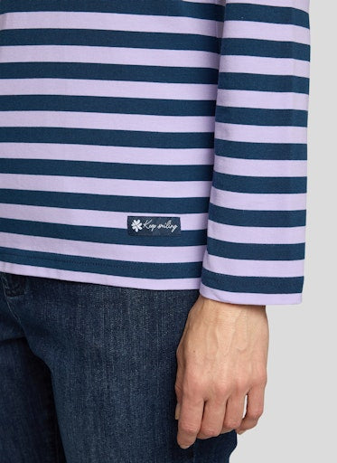 T-shirts lange mouw paars Rabe