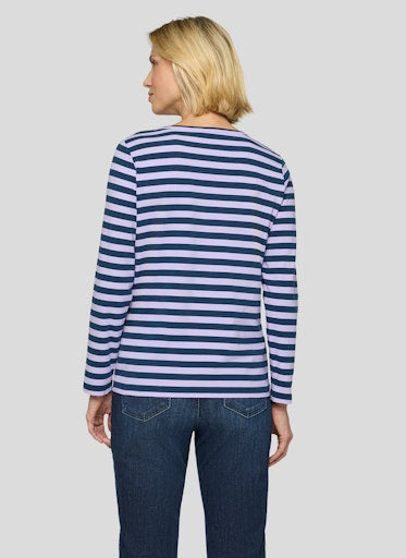 T-shirts lange mouw paars Rabe
