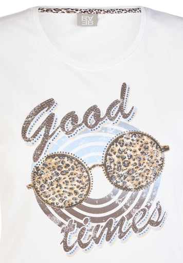 T-shirts korte mouw wit Rabe