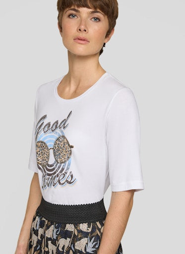 T-shirts korte mouw wit Rabe
