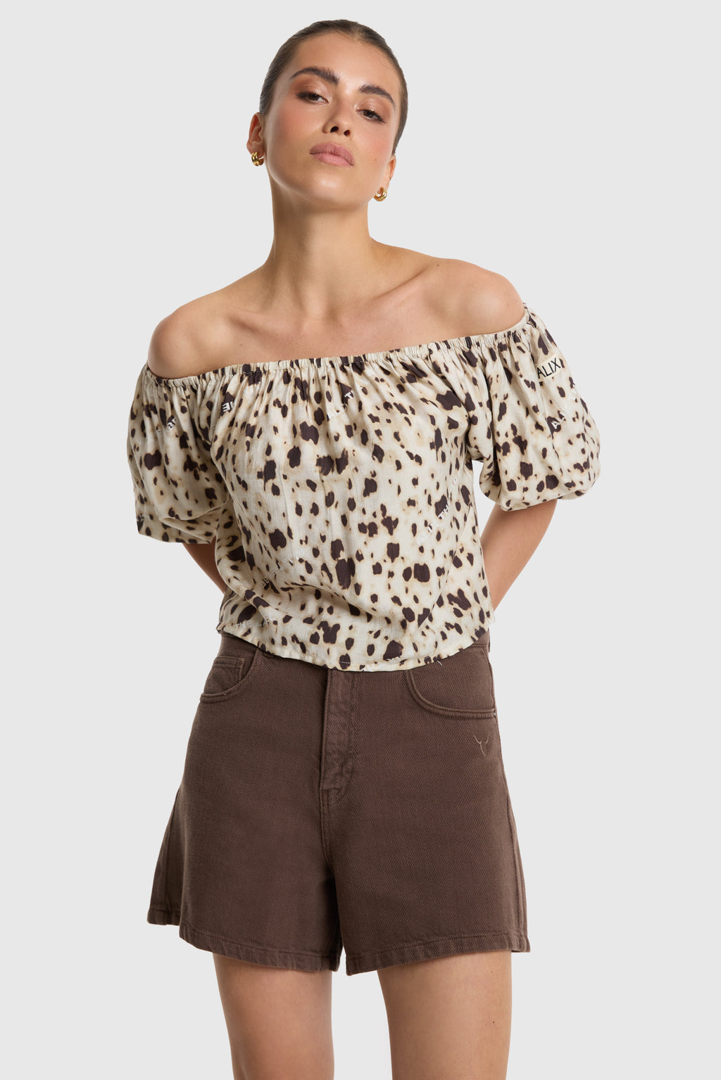Shorten bruin ALIX The Label