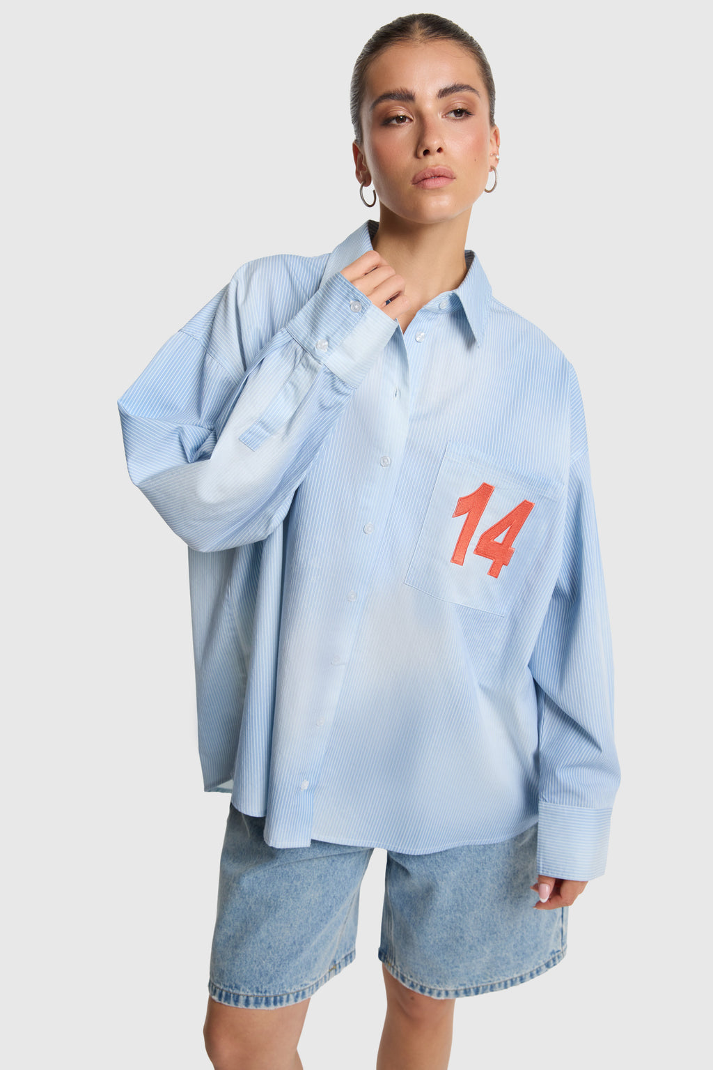 Blouses lange mouw blauw ALIX The Label