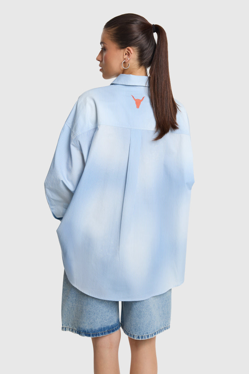 Blouses lange mouw blauw ALIX The Label