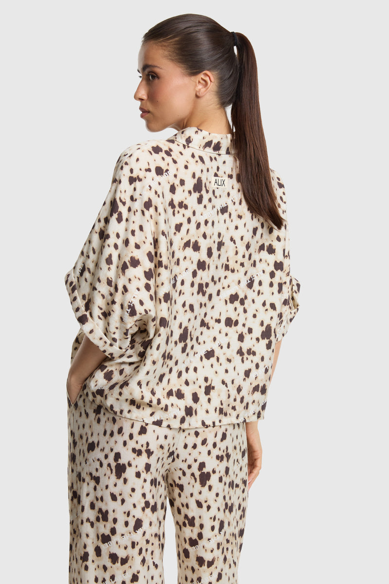 Blouses lange mouw bruin ALIX The Label