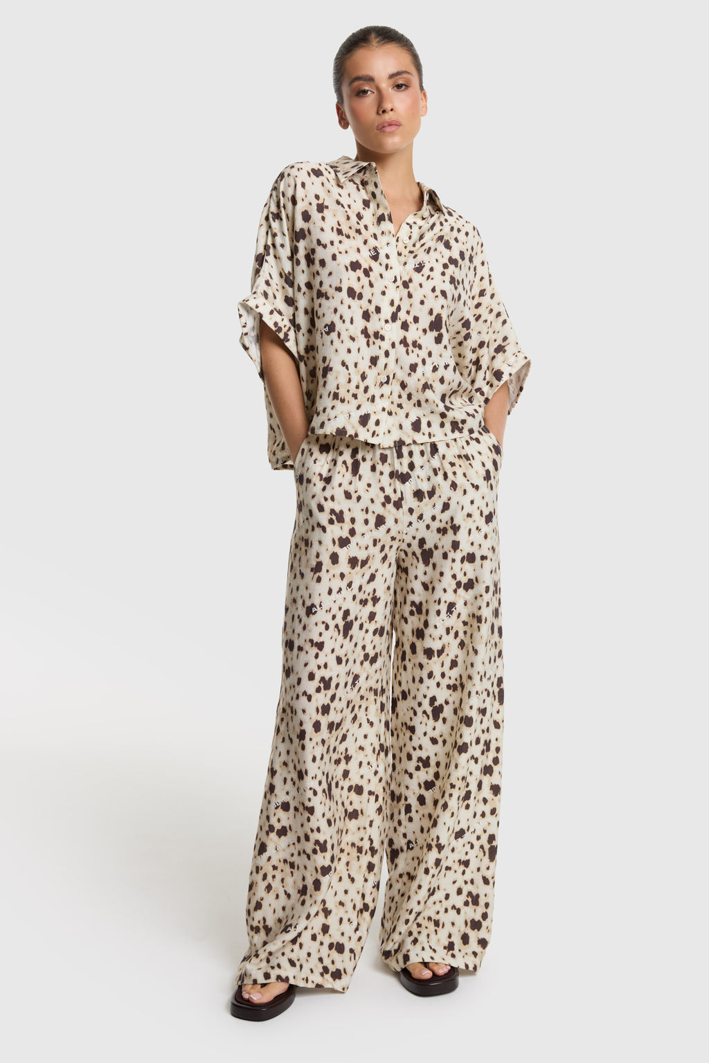 Blouses lange mouw bruin ALIX The Label