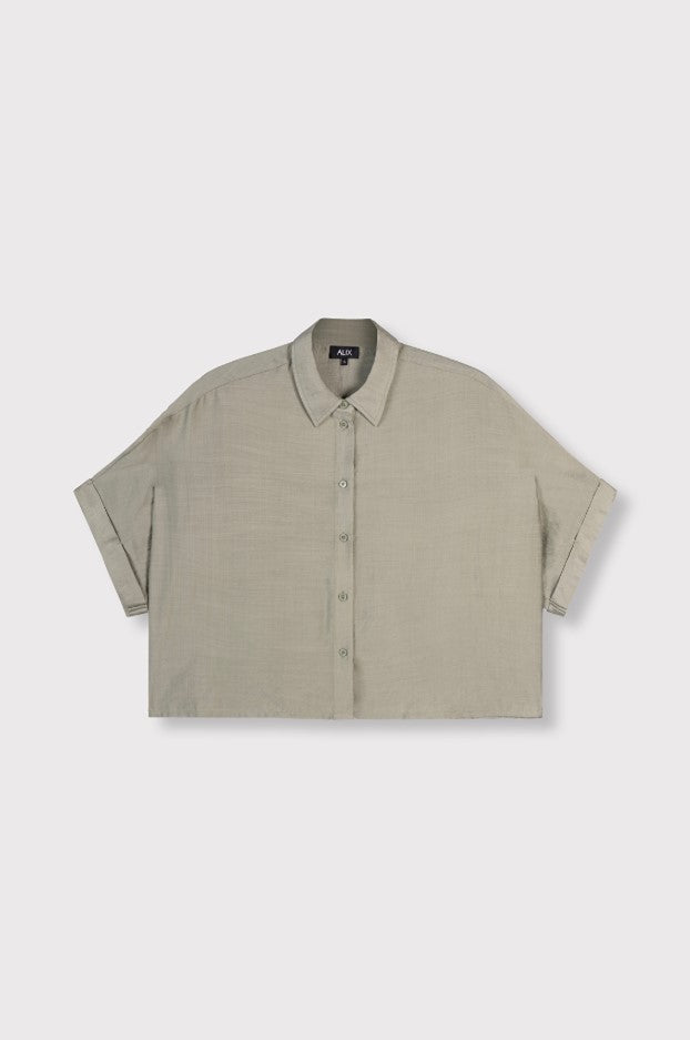 Blouses korte mouw groen ALIX The Label