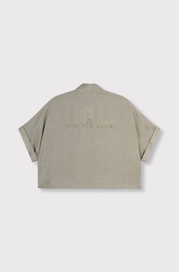 Blouses korte mouw groen ALIX The Label