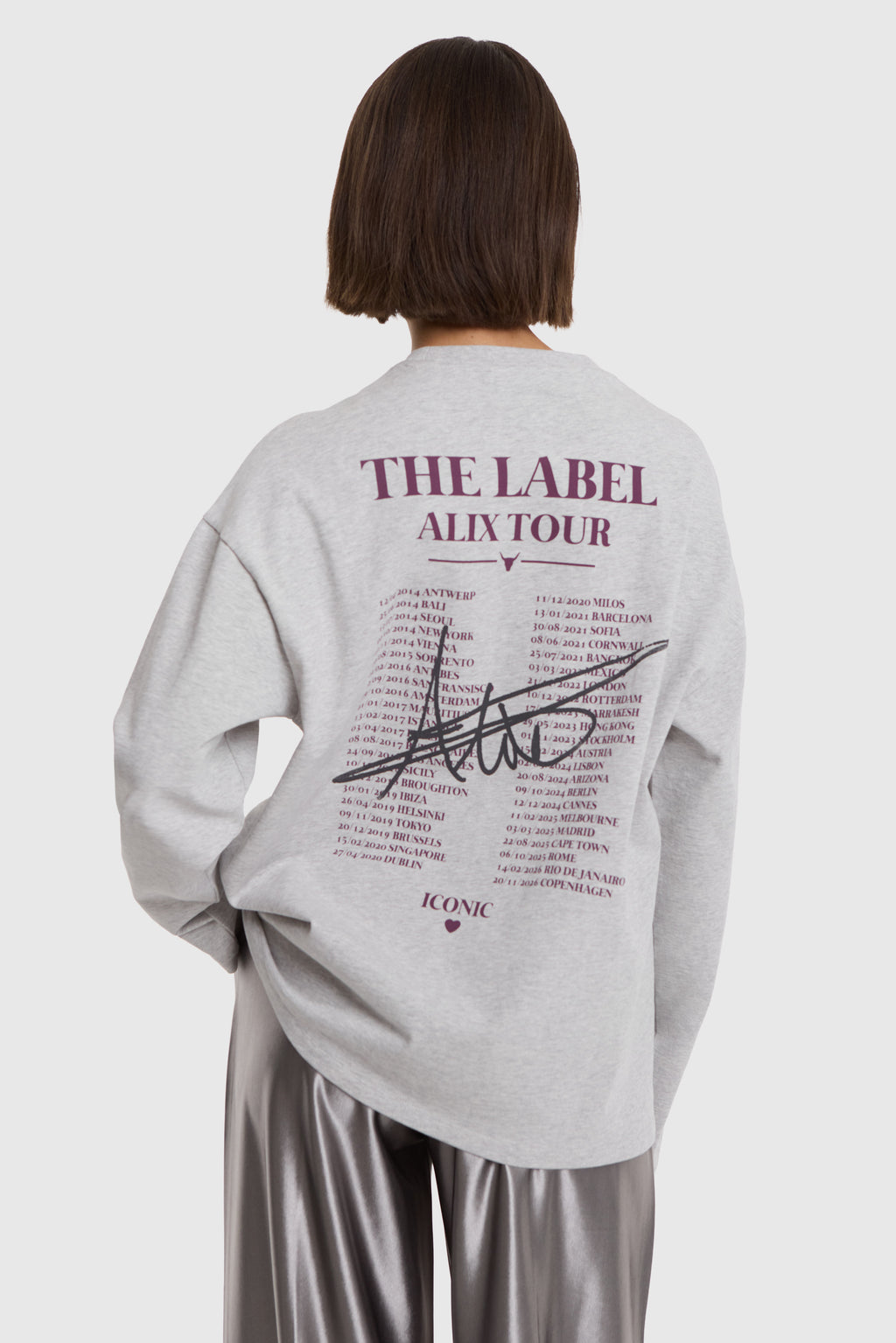 T-shirts lange mouw grijs ALIX The Label