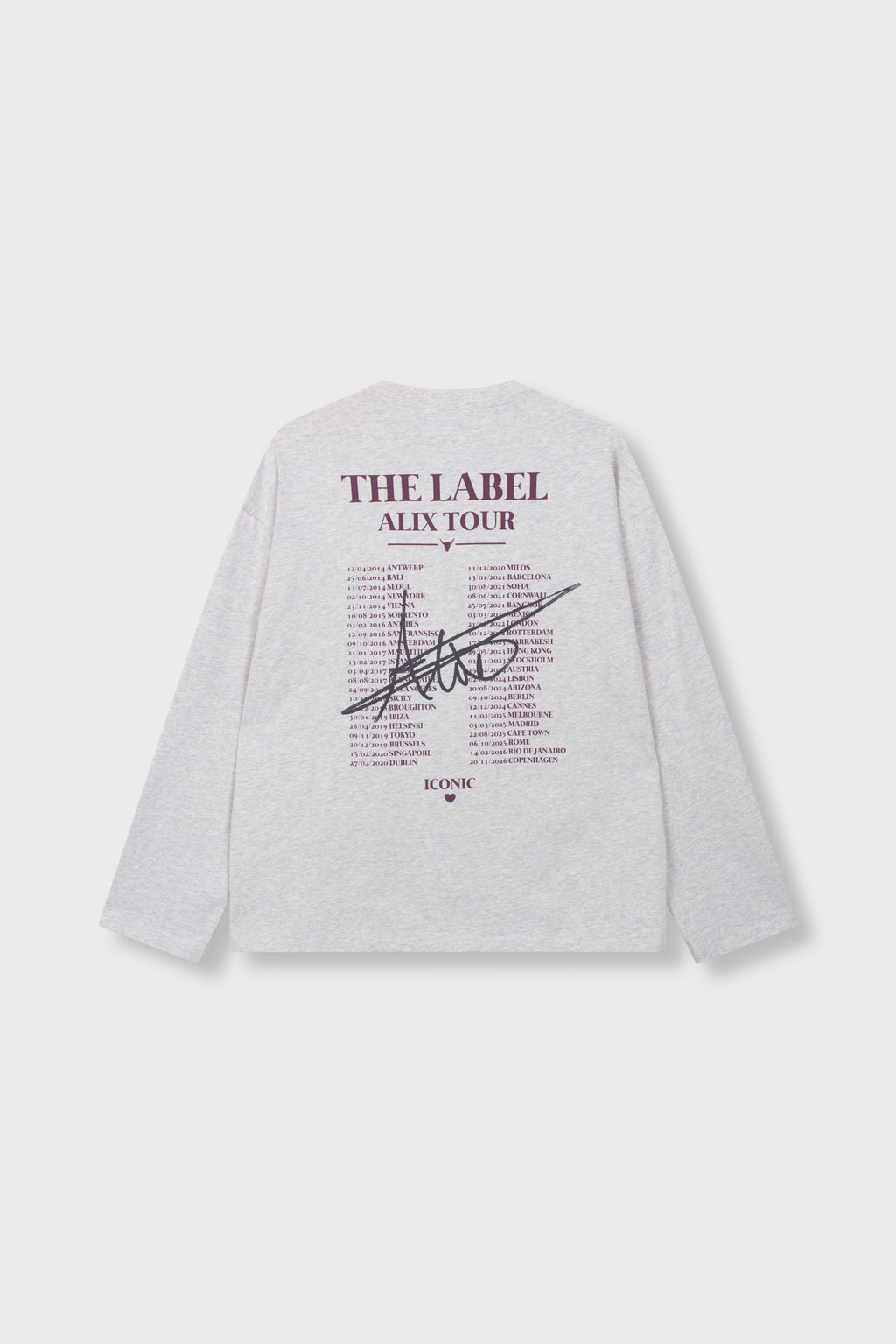 T-shirts lange mouw grijs ALIX The Label