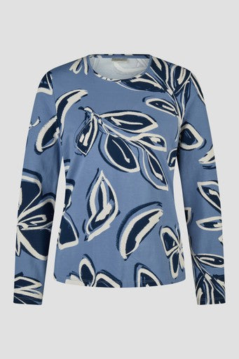 T-shirts lange mouw blauw Barbara Lebek