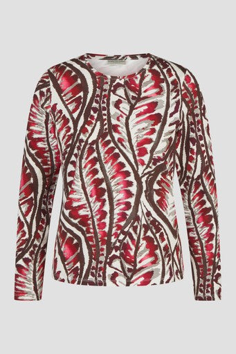 T-shirts lange mouw bordeaux Barbara Lebek