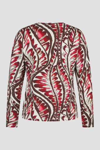 T-shirts lange mouw bordeaux Barbara Lebek