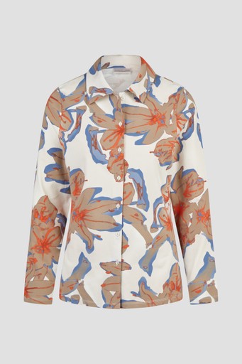 Blouses lange mouw bruin Barbara Lebek