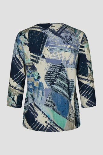 T-shirts lange mouw blauw Barbara Lebek