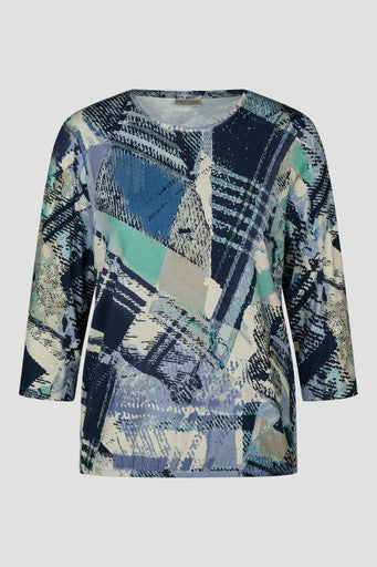 T-shirts lange mouw blauw Barbara Lebek
