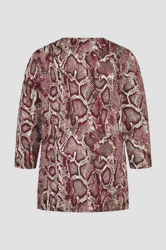 T-shirts lange mouw bordeaux Barbara Lebek