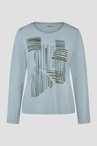 T-shirts lange mouw blauw Barbara Lebek