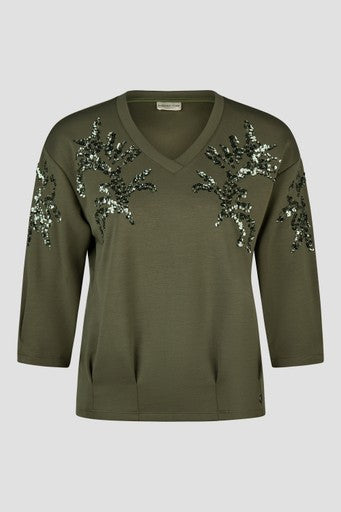 Sweaters groen Barbara Lebek