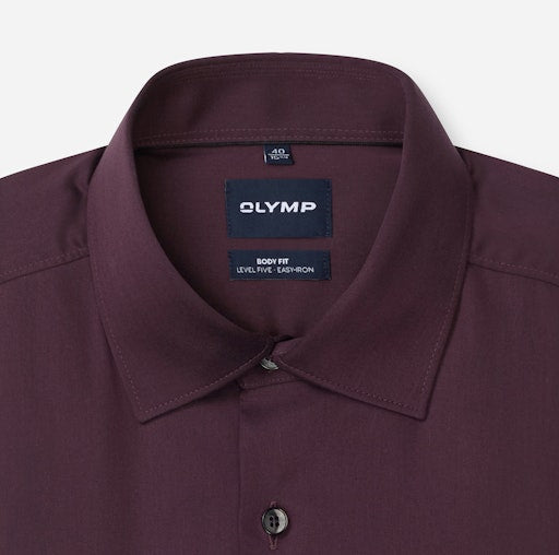 Hemden lange mouw rood OLYMP