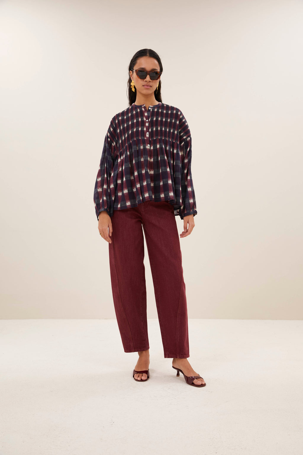 Blouses lange mouw multicolor by-bar