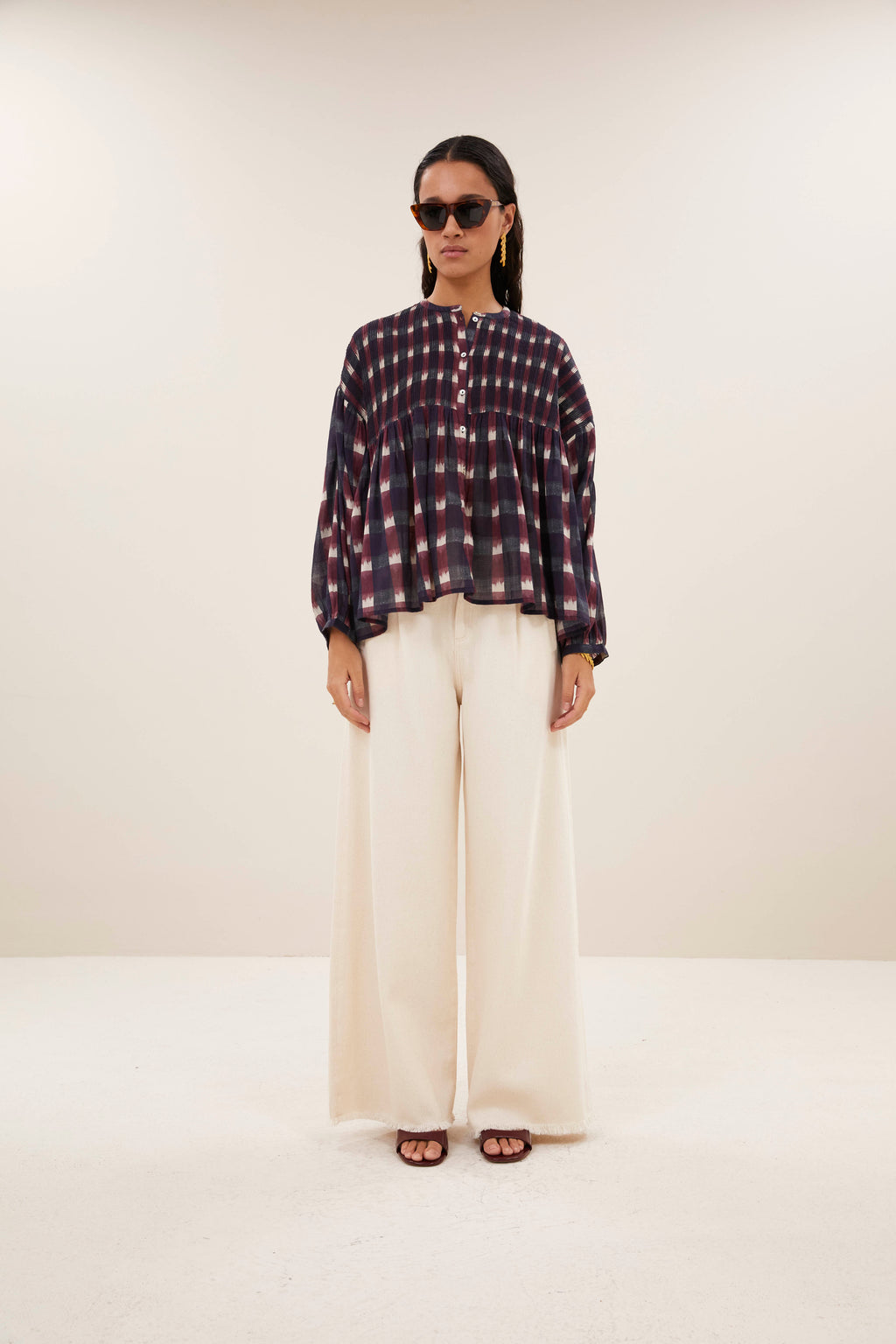 Blouses lange mouw multicolor by-bar