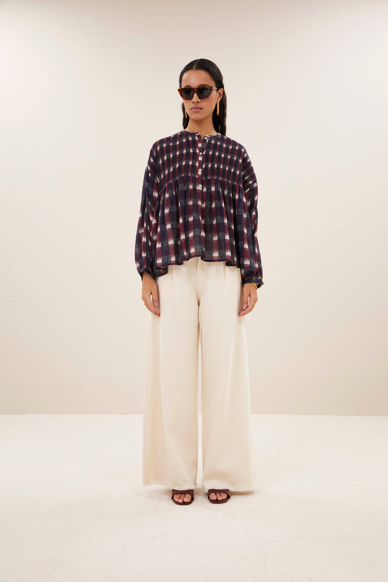 Blouses lange mouw multicolor by-bar
