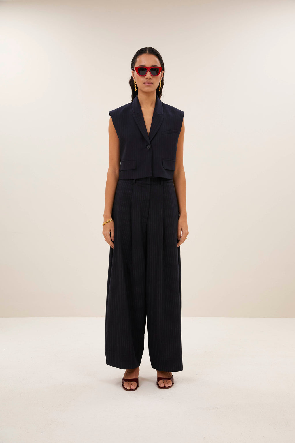 Gilets navy by-bar