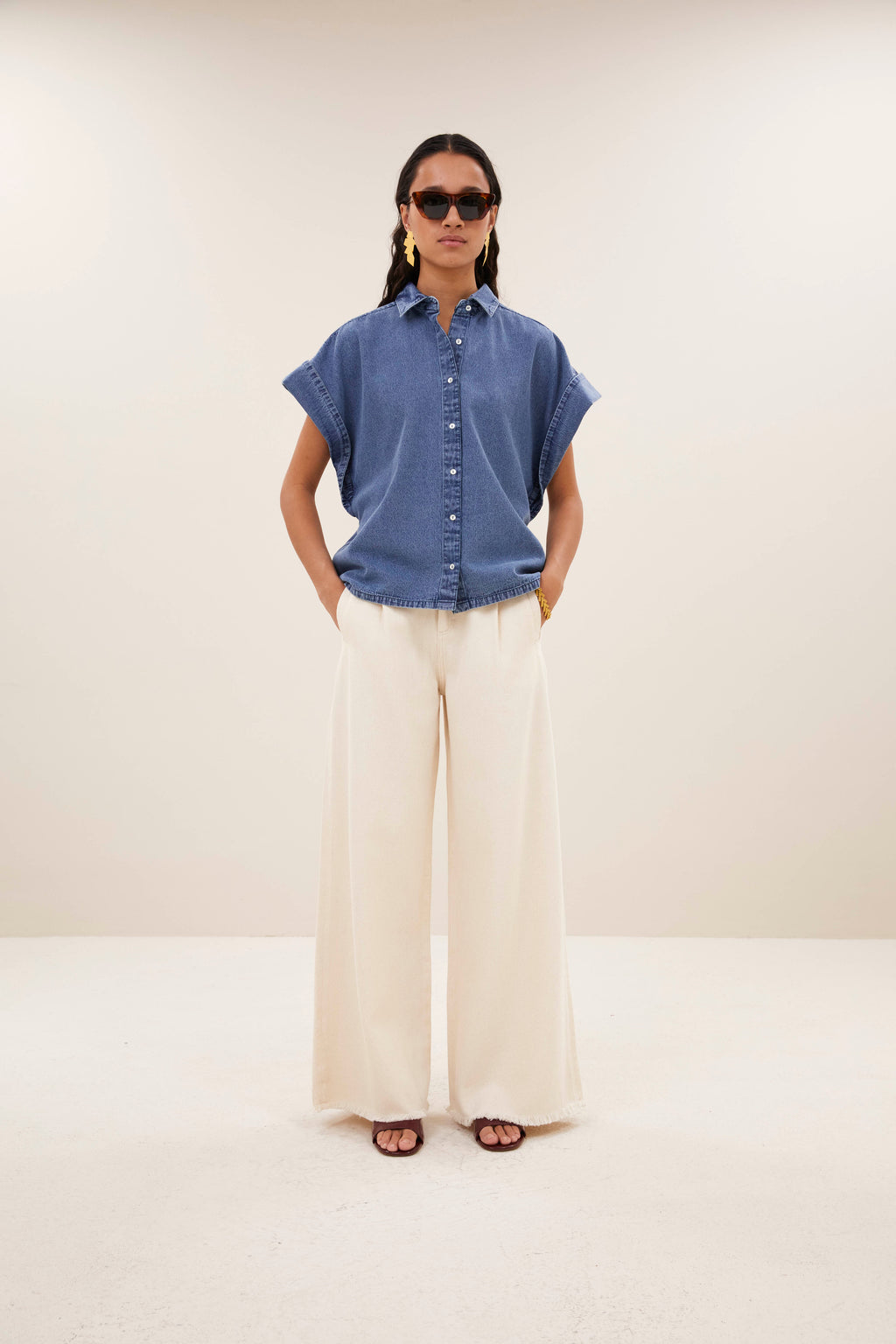 Jeans wit by-bar