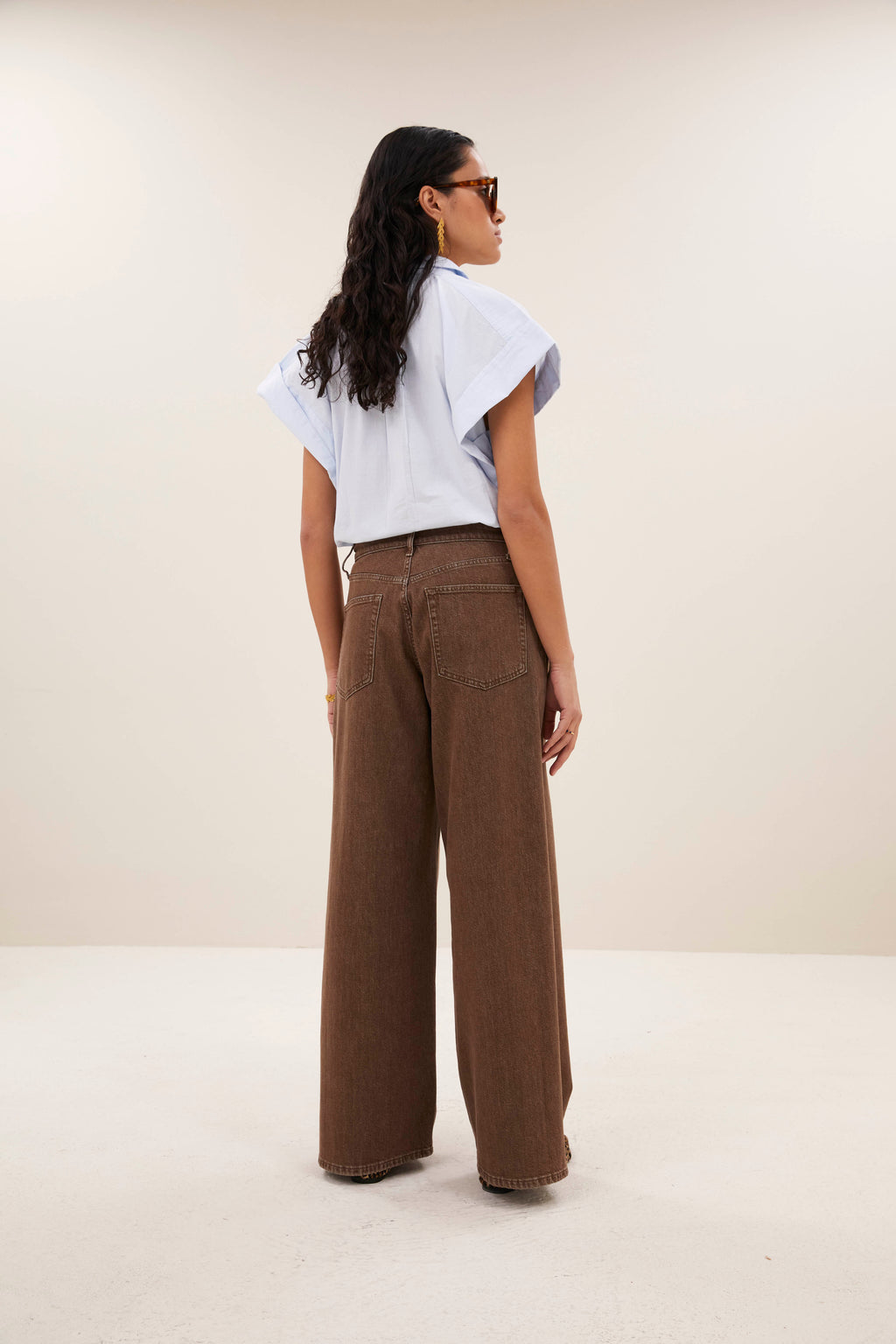Jeans bruin by-bar
