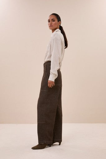 Blouses lange mouw zwart by-bar