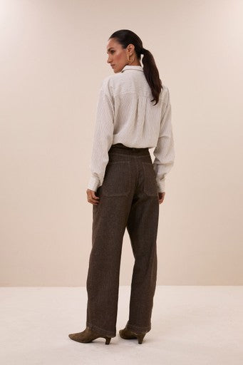 Blouses lange mouw zwart by-bar