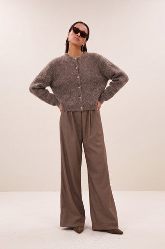 Cardigans bruin by-bar