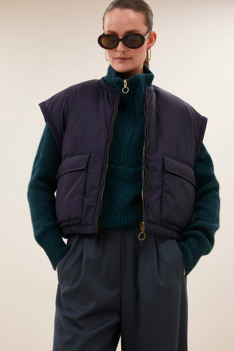 Bodywarmers navy by-bar