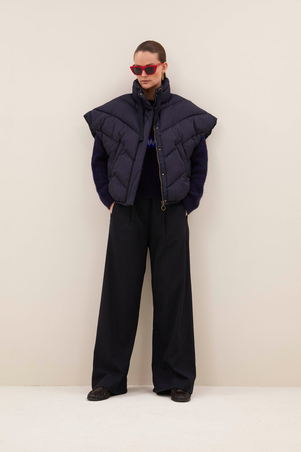 Bodywarmers navy by-bar