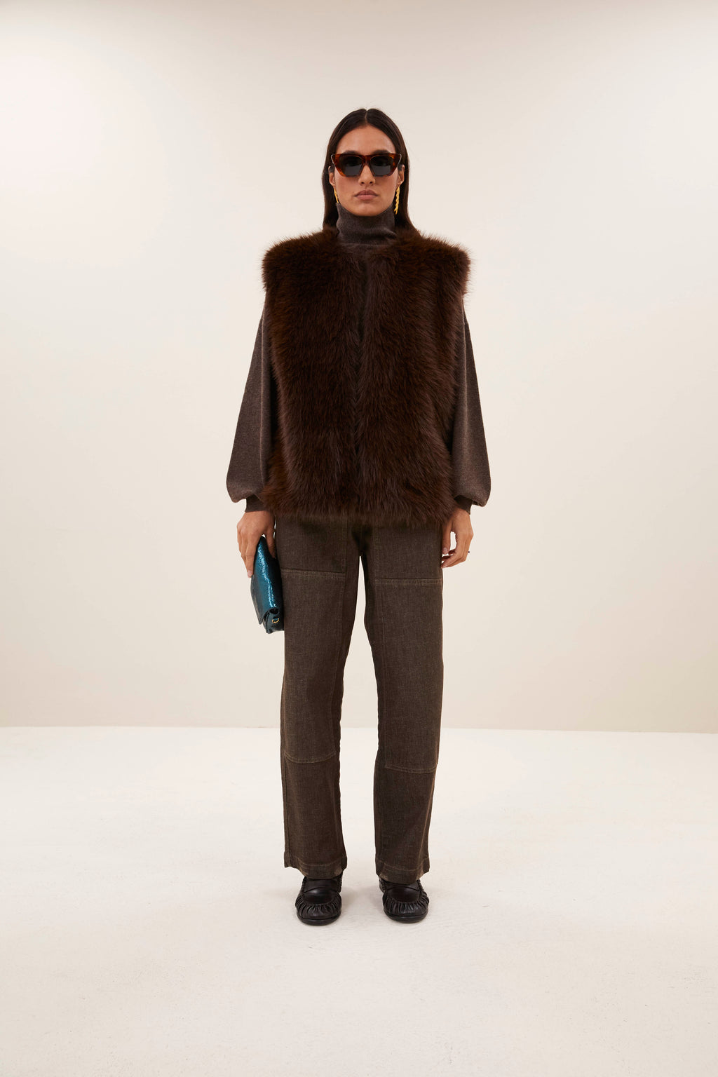 Bodywarmers bruin by-bar
