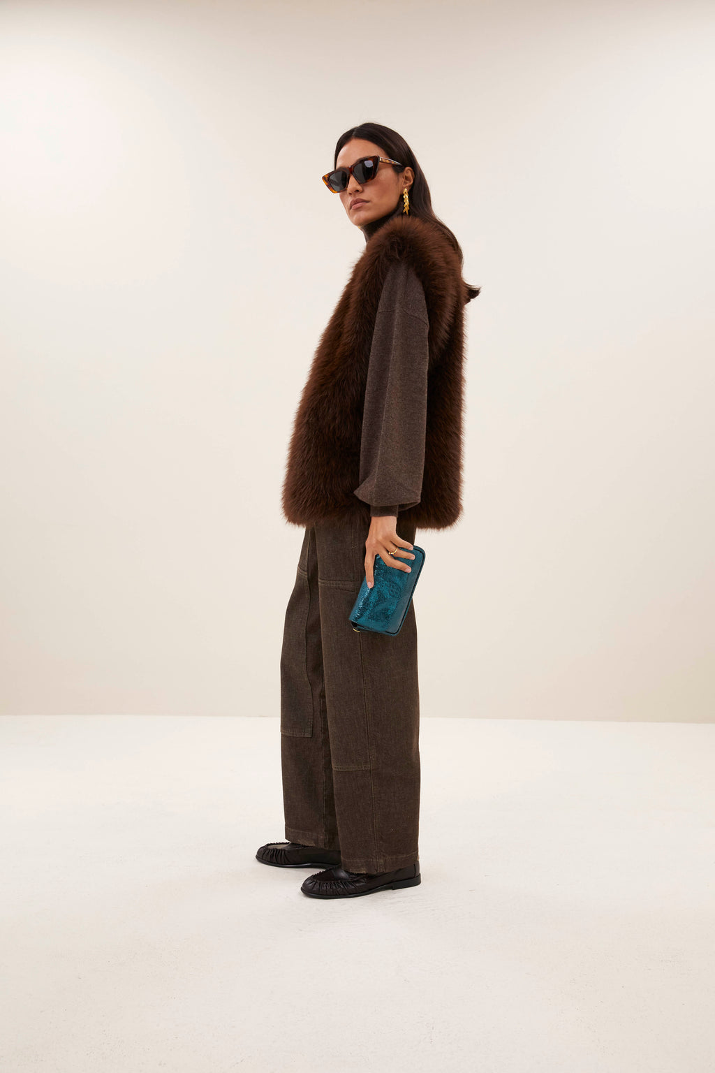 Bodywarmers bruin by-bar