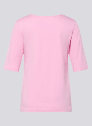 T-shirts korte mouw paars Rabe